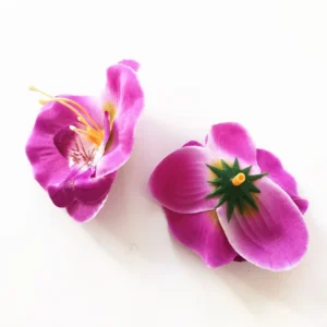 Purple artificial Phalaenopsis Orchid Flower Head, 7 cm