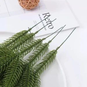 Bulk artificial pine needle picks for wreath and floral work