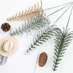 Artificial Pine Needle Spray arranged for decorative display