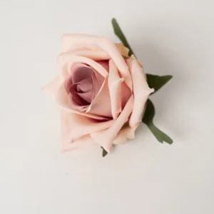 Light Purple artificial Pointed-Petal Rose Flower Head, 8 cm