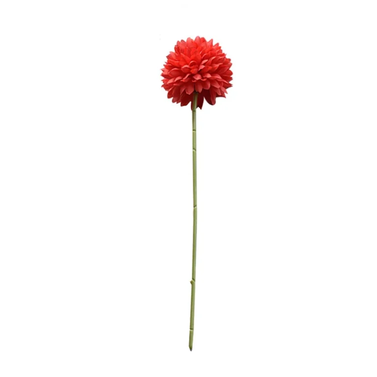 Tige artificielle de pompon à tête unique