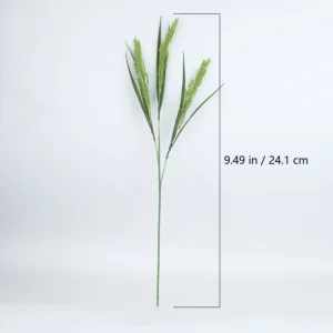 Size diagram for 24.1 cm green artificial rice stem