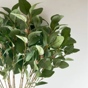 Close-up of artificial seeded eucalyptus branch