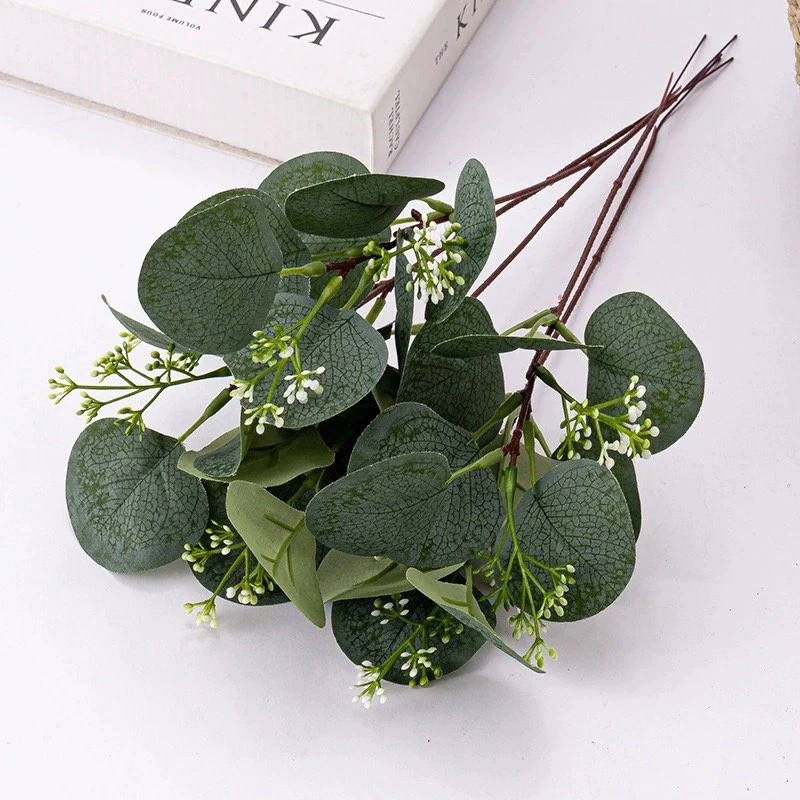 Bundle of artificial silver dollar eucalyptus picks