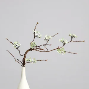 Cream artificial small blossom branch