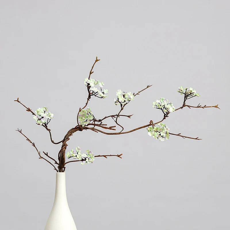Cream artificial small blossom branch