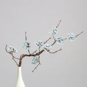 Light Blue artificial small blossom branch