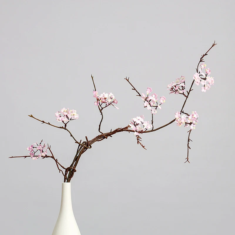 Light Pink artificial small blossom branch