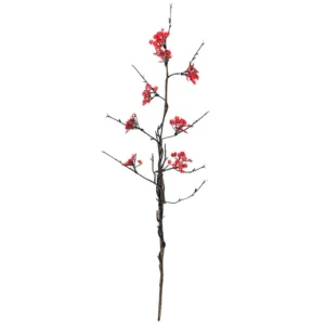 Red Full Branch artificial small blossom branch