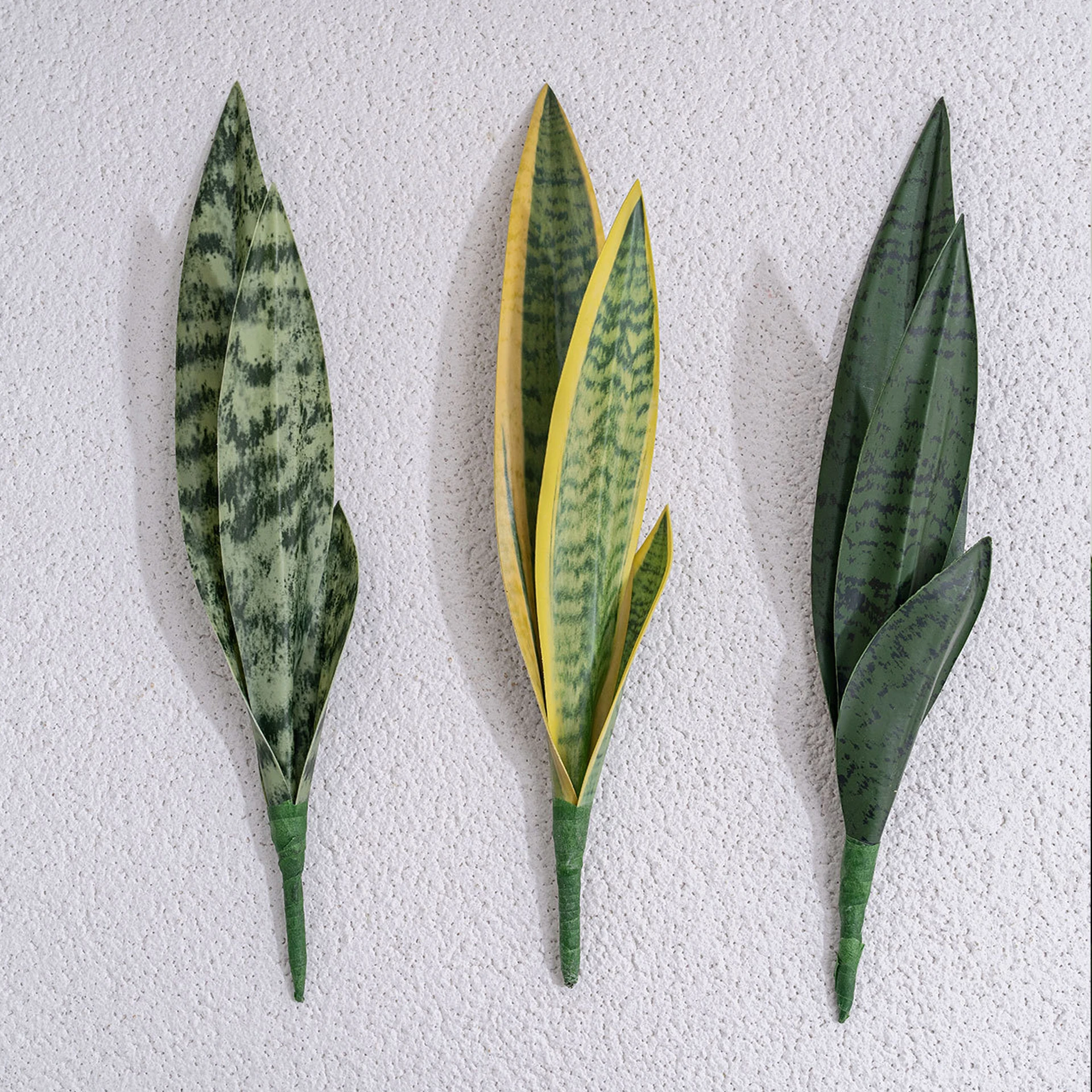 Available styles of artificial snake plant leaf insert