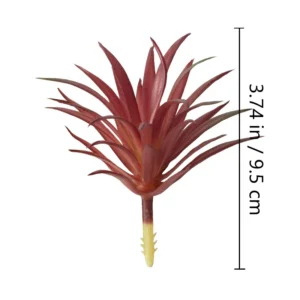 Alternate view of burgundy size 9.5cm artificial spiky succulent pick