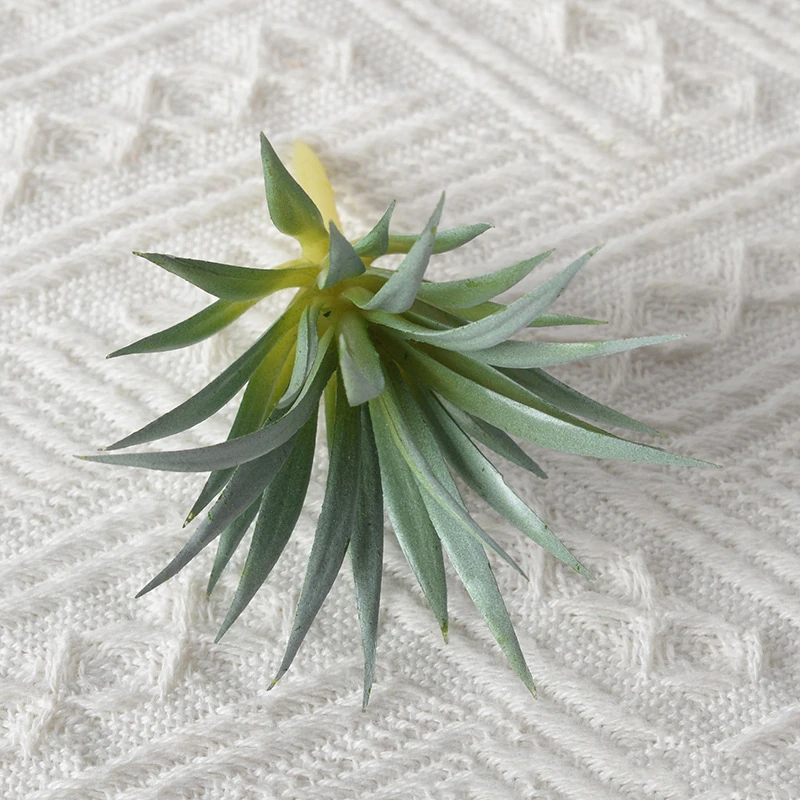 Dark Green artificial spiky succulent pick