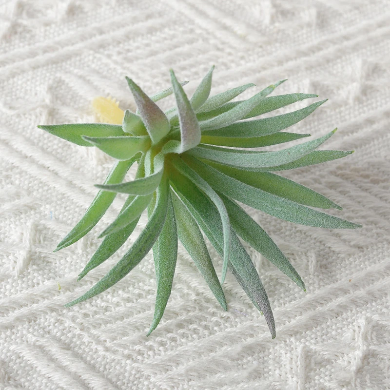 Alternate view of green artificial spiky succulent pick