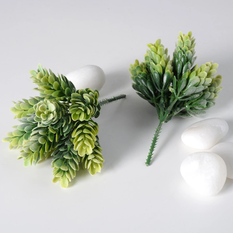 Alternate view of artificial succulent bush
