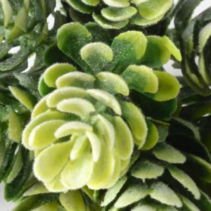 Close-up of artificial succulent bush