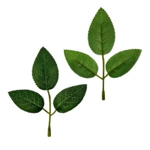 Available styles of artificial Three-Leaf Rose Leaf Spray
