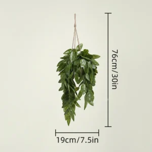 broad leaf artificial trailing greenery hanging plant collection