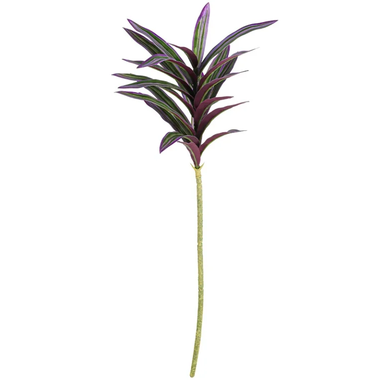 Artificial Variegated Dracaena Leaf Stem Collection