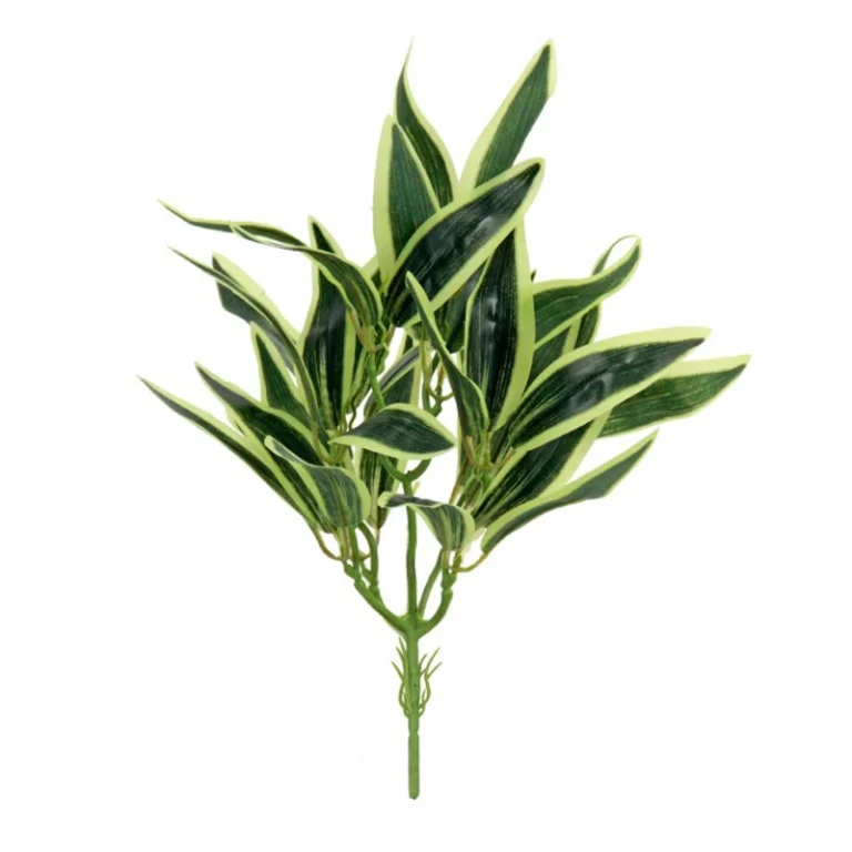 Artificial Variegated Schmal-Blatt-Blatt-Blatt Bush