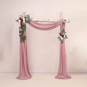 Artificial Wedding Arch Floral Swag Set displayed for decorative use