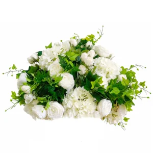 Collection de boules d'arrangement de fleurs artificielles blanches pour mariage