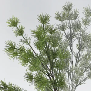 Close-up of needle artificial white pine branch