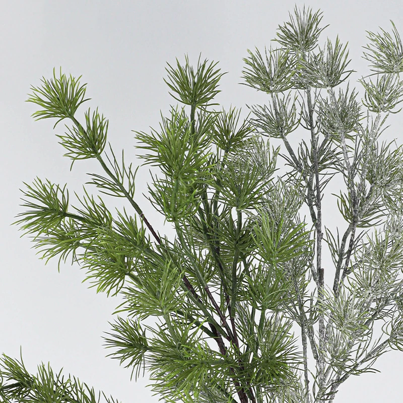 Close-up of needle artificial white pine branch