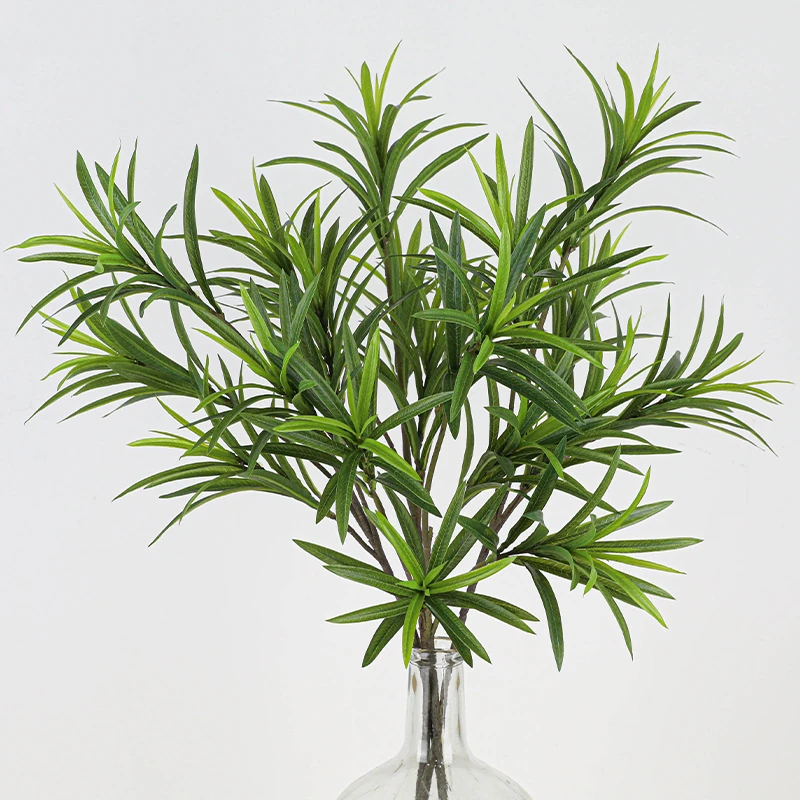 Artificial Willow Leaf Branch shown in a decorative display