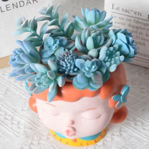 Available styles of assorted blue artificial succulent picks