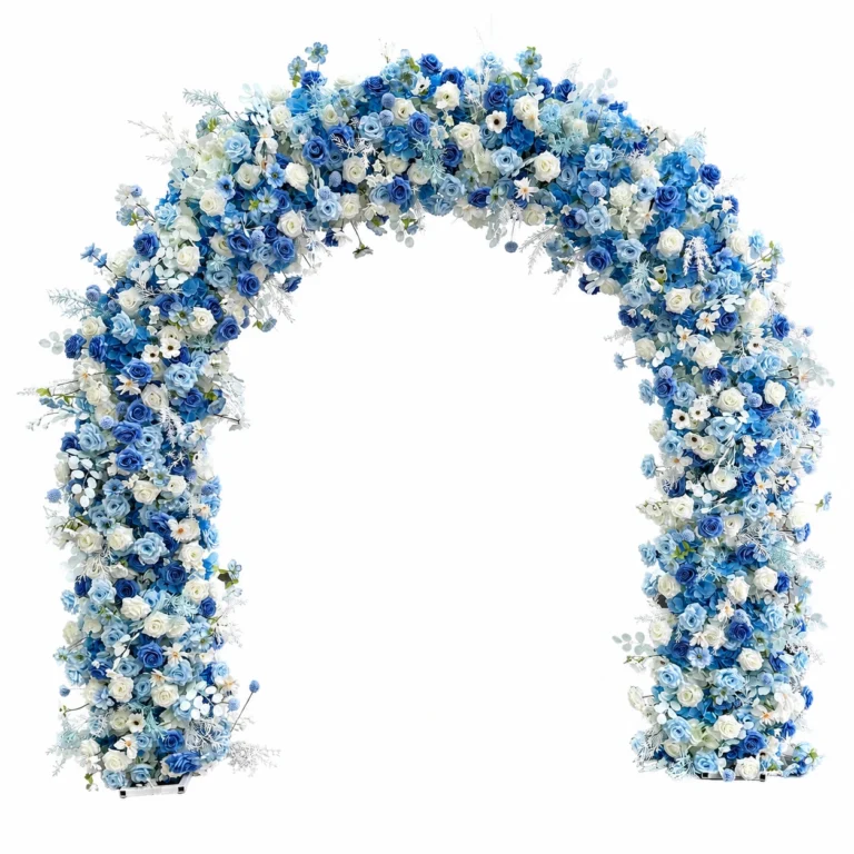 Blue White Round Flower Arch Collection