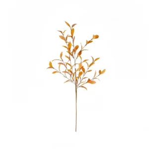 Burnt orange artificial eucalyptus spray, 70 cm
