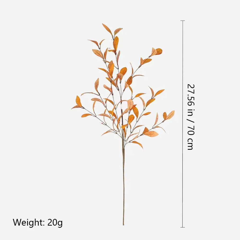 Size and weight diagram for 70 cm artificial eucalyptus spray
