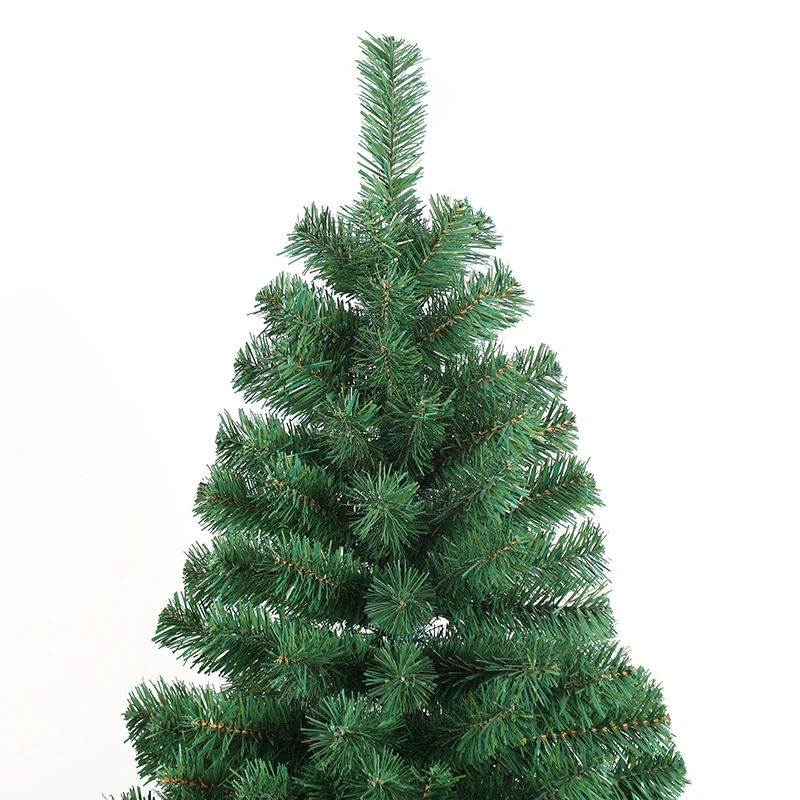 Close-up of tip full PVC artificial christmas tree