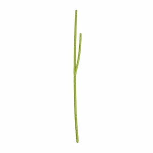 Green Forked Artificial Flower Stem, 19 cm