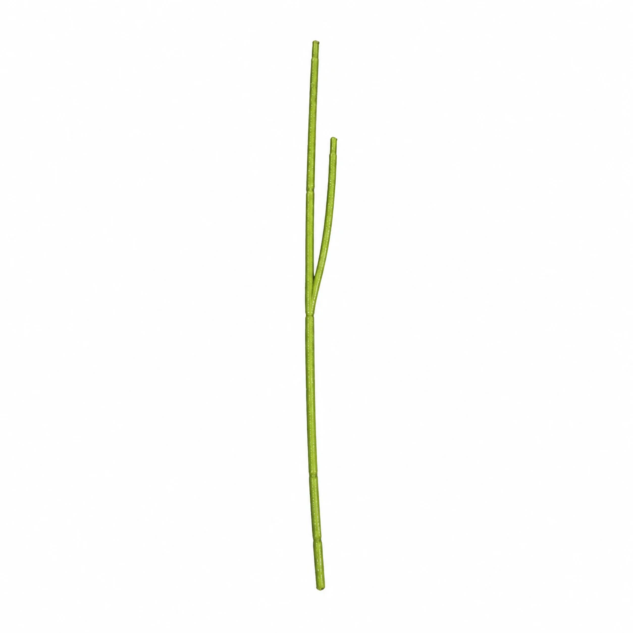 Green Forked Artificial Flower Stem, 19 cm