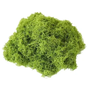 Light Green loose artificial flocked moss