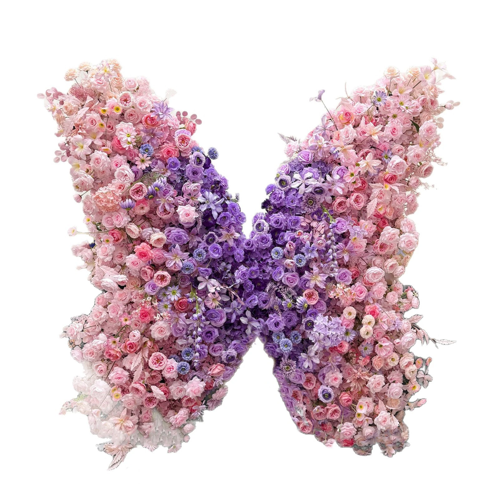 Fond De Fleur Papillon Violet Rose