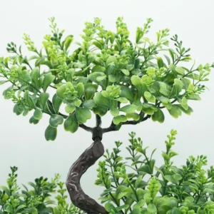 Close-up of potted Artificial Bonsai Tree green