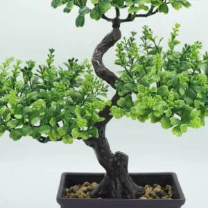 Close-up of potted Artificial Bonsai Tree trunk