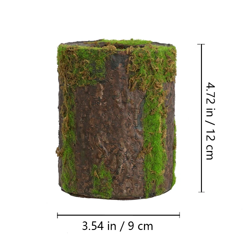Size diagram for pot potted artificial coral bells plant