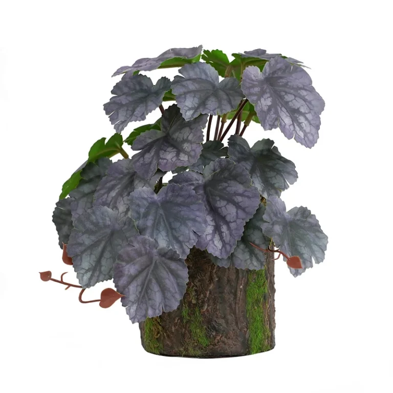 Potted Artificial Coral Bells Plant