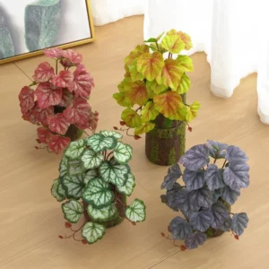 Style Options for potted artificial coral bells plant