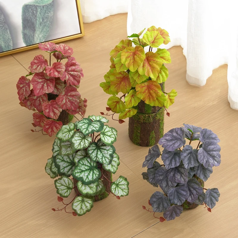Style Options for potted artificial coral bells plant