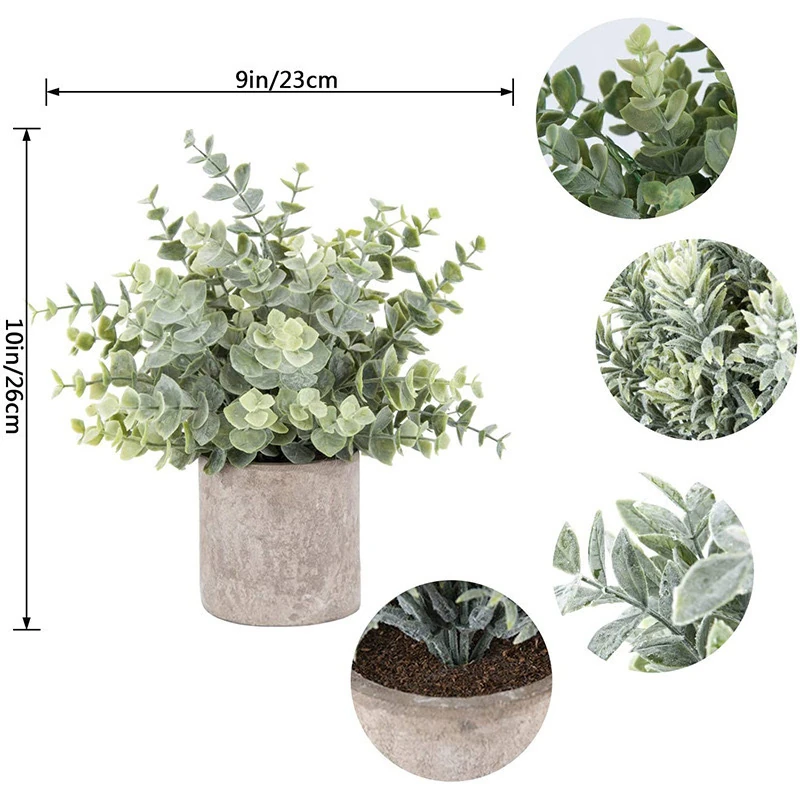 Specification diagram for eucalyptus potted Artificial Eucalyptus and Mixed Greenery