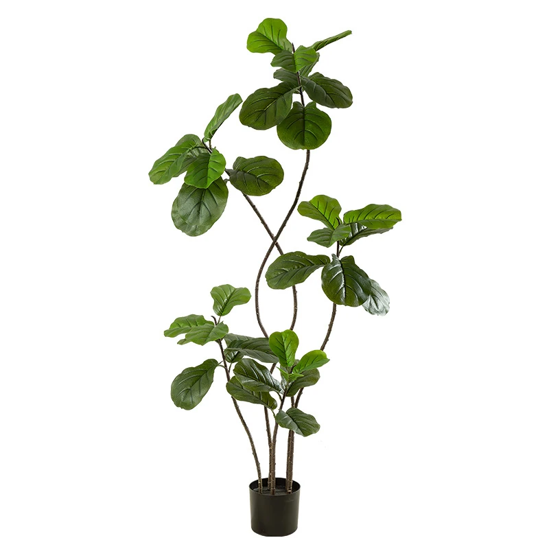 Künstliche Geigenblatt-Feigenbaum-Kollektion im Topf