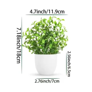 Spring Grass potted Artificial Greenery Plant, 18 cm
