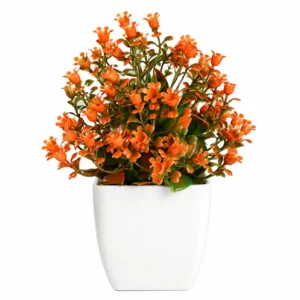 Orange Blossom Greenery potted Artificial Orange Greenery Plant, 16.5 cm