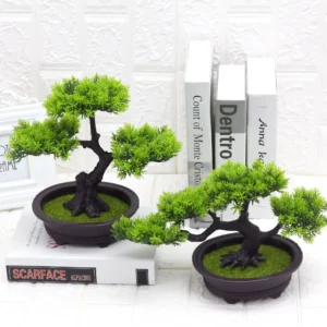 Available styles of potted Artificial Pine Bonsai Tree