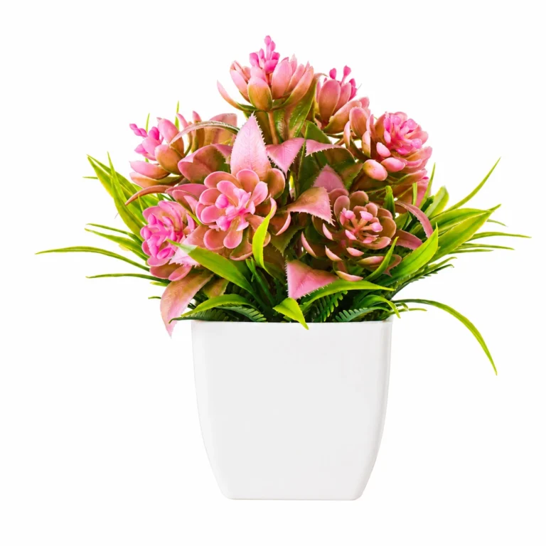 Potted Artificial Succulent Flower Plant