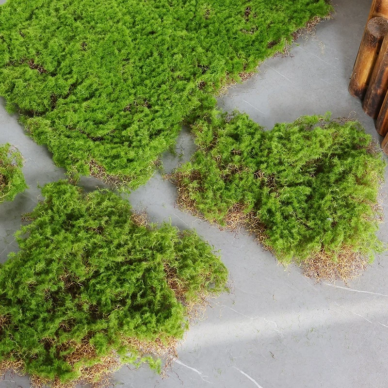 Tearable Artificial Moss Mat shown in landscape application
